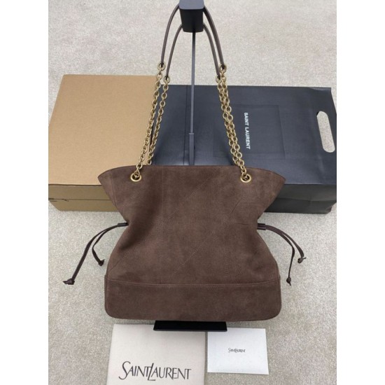 Replica Borsa a tracolla YSL Saint Laurent Jamie 4.3 Pochon Shopping Scamosciata Marrone Imitazioni Replica Borsa a tracolla YSL Saint Laurent Jamie 4.3 Pochon Shopping Scamosciata Marrone