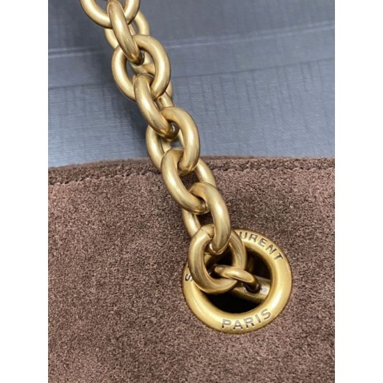 Replica Borsa a tracolla YSL Saint Laurent Jamie 4.3 Pochon Shopping Scamosciata Marrone Imitazioni Replica Borsa a tracolla YSL Saint Laurent Jamie 4.3 Pochon Shopping Scamosciata Marrone