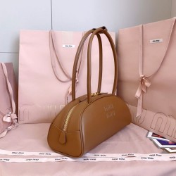 Borse a mano Miu Miu Beau marrone cognac 5BB193 Marrone Borse a mano Miu Miu Beau marrone cognac 5BB193 Marrone