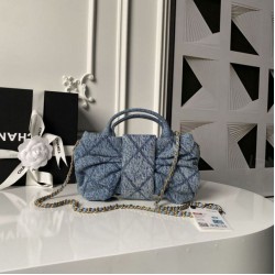 Replica Borse Chanel 25K Mini Bow AS5849 Blu Imitazioni Replica Borse Chanel 25K Mini Bow AS5849 Blu