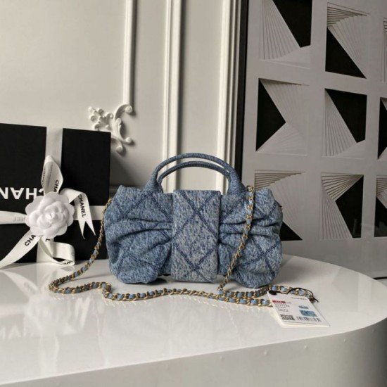 Replica Borse Chanel 25K Mini Bow AS5849 Blu Imitazioni Replica Borse Chanel 25K Mini Bow AS5849 Blu