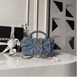 Replica Borse Chanel 25K Mini Bow AS5849 Blu