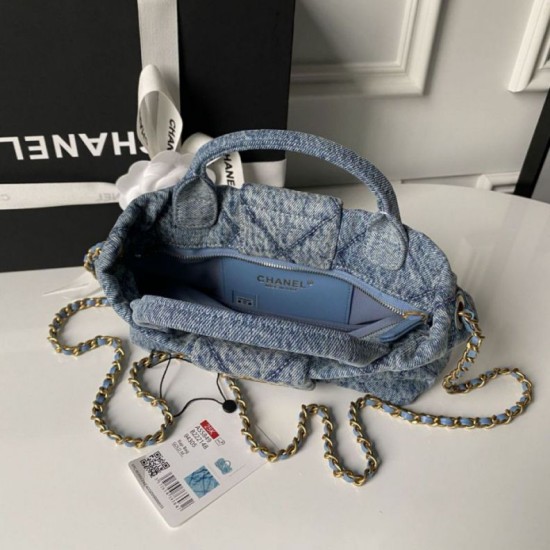 Replica Borse Chanel 25K Mini Bow AS5849 Blu Imitazioni Replica Borse Chanel 25K Mini Bow AS5849 Blu