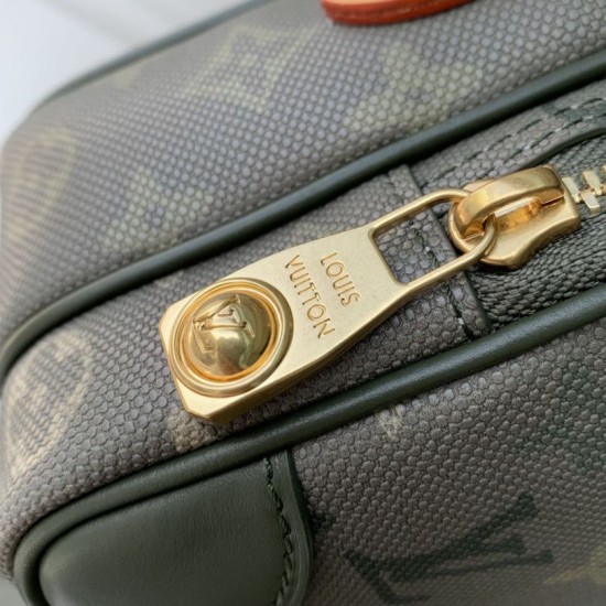 Replica Borsa a tracolla da uomo LV Nil Heritage M27095 Verde Imitazioni Replica Borsa a tracolla da uomo LV Nil Heritage M27095 Verde