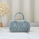Replica Borsa con manico superiore Miu Miu Arcadie matelassé Blu