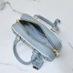 Replica Borsa con manico superiore Miu Miu Arcadie matelassé Blu