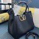 Replica Borsa a mano media Valentino Garavani Alltime vitello granato Nero Imitazioni Replica Borsa a mano media Valentino Garavani Alltime vitello granato Nero
