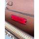 Replica Borsa a tracolla piccola con patta Valentino Garavani Rockstud Marrone