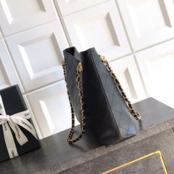 Replica Borsa hobo Chanel Coco piccola pelle di vitello Nero