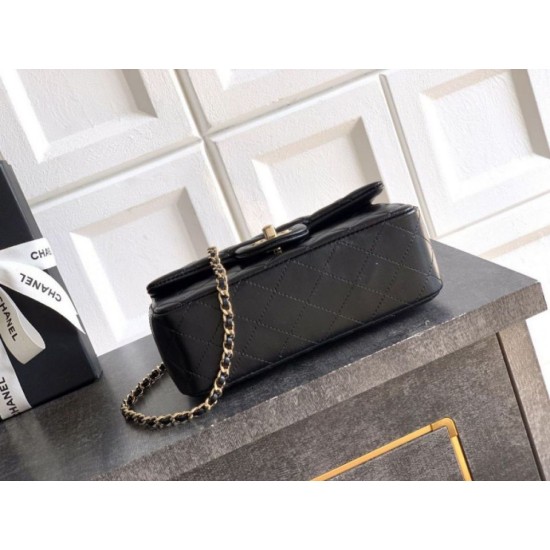 Replica borse griffate Chanel Mini Classic Flap Bow 25K con manico superiore AS2431 Nero Imitazioni Replica borse griffate Chanel Mini Classic Flap Bow 25K con manico superiore AS2431 Nero