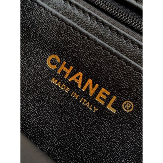 Replica borse griffate Chanel Mini Classic Flap Bow 25K con manico superiore AS2431 Nero Imitazioni Replica borse griffate Chanel Mini Classic Flap Bow 25K con manico superiore AS2431 Nero