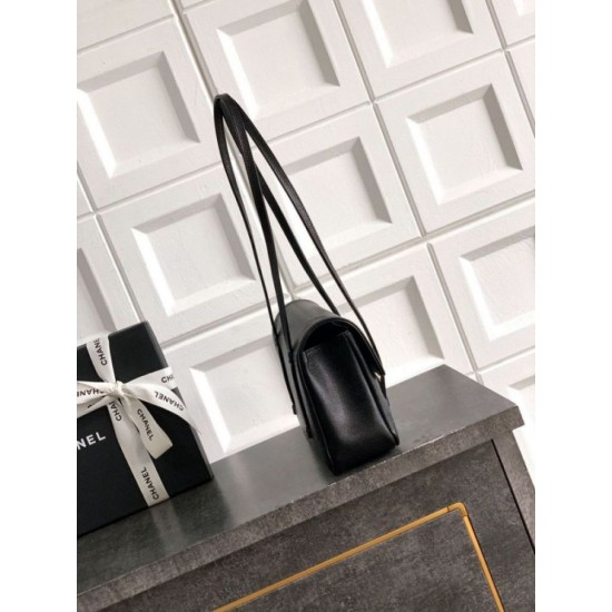 Replica Bora Pari Chanel 26P Preppy Coco Flap AS6130 nera Imitazioni Replica Bora Pari Chanel 26P Preppy Coco Flap AS6130 nera