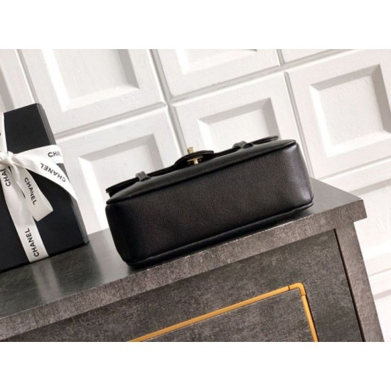Replica Bora Pari Chanel 26P Preppy Coco Flap AS6130 nera Imitazioni Replica Bora Pari Chanel 26P Preppy Coco Flap AS6130 nera