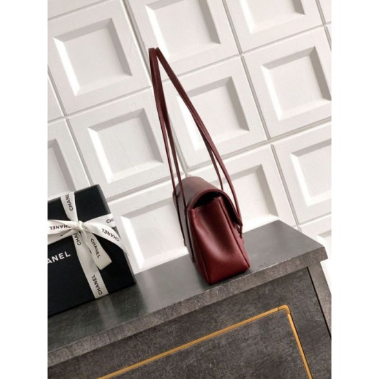 Replica Borsa Chanel 26P Preppy Coco Flap AS6130 Borgogna Imitazioni Replica Borsa Chanel 26P Preppy Coco Flap AS6130 Borgogna