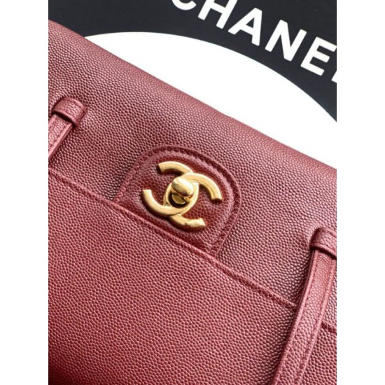 Replica Borsa Chanel 26P Preppy Coco Flap AS6130 Borgogna Imitazioni Replica Borsa Chanel 26P Preppy Coco Flap AS6130 Borgogna