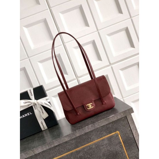 Replica Borsa Chanel 26P Preppy Coco Flap AS6130 Borgogna Imitazioni Replica Borsa Chanel 26P Preppy Coco Flap AS6130 Borgogna