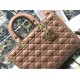 Replica Perfetta grande Dior Lady Dior agnello trapuntata cannage Marrone Imitazioni Replica Perfetta grande Dior Lady Dior agnello trapuntata cannage Marrone