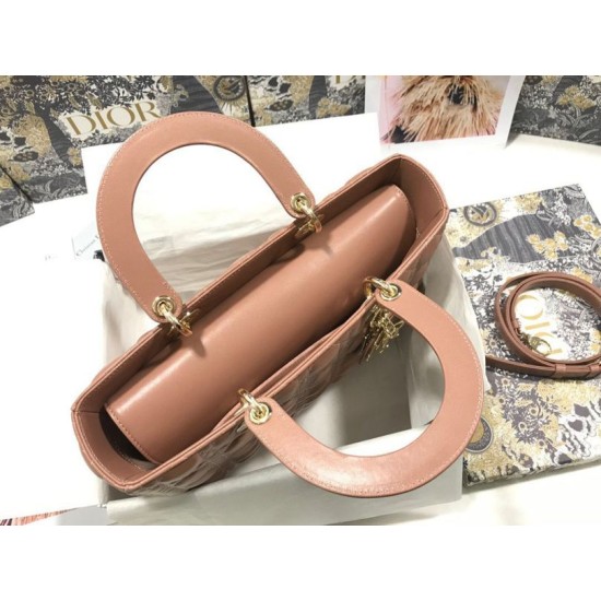 Replica Perfetta grande Dior Lady Dior agnello trapuntata cannage Marrone Imitazioni Replica Perfetta grande Dior Lady Dior agnello trapuntata cannage Marrone
