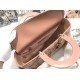 Replica Perfetta grande Dior Lady Dior agnello trapuntata cannage Marrone Imitazioni Replica Perfetta grande Dior Lady Dior agnello trapuntata cannage Marrone