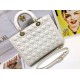 Replica borse griffate grande Dior Lady Dior agnello trapuntata cannage bianca Imitazioni Replica borse griffate grande Dior Lady Dior agnello trapuntata cannage bianca