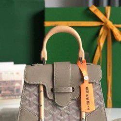 Replica Borse  Alta Qualità Goyard Saigon Structure Nano grigia