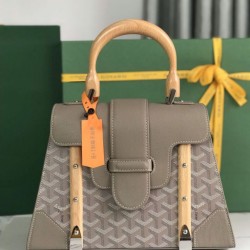 Replica Borsa a mano Goyard Goyardine Saigon PM grigia