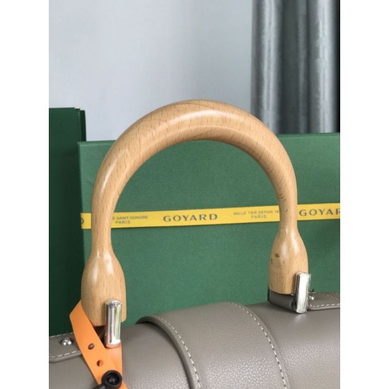 Replica Borsa a mano Goyard Goyardine Saigon PM grigia Imitazioni Replica Borsa a mano Goyard Goyardine Saigon PM grigia