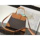 Replica Borsa a mano strutturata Goyard Saigon PM marrone Imitazioni Replica Borsa a mano strutturata Goyard Saigon PM marrone
