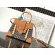 Replica Borsa a mano strutturata Goyard Saigon PM marrone Imitazioni Replica Borsa a mano strutturata Goyard Saigon PM marrone