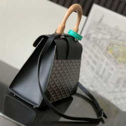 Replica Borse Alta Qualità a mano strutturata Goyard Saigon PM Nero Imitazioni Replica Borse Alta Qualità a mano strutturata Goyard Saigon PM Nero