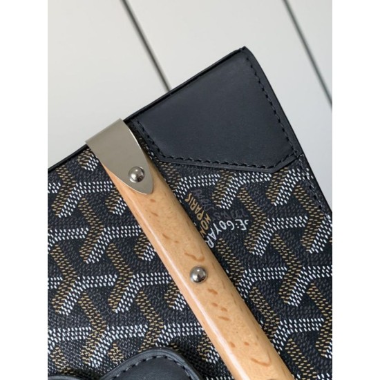 Replica Borse Alta Qualità a mano strutturata Goyard Saigon PM Nero Imitazioni Replica Borse Alta Qualità a mano strutturata Goyard Saigon PM Nero
