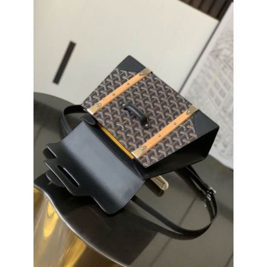 Replica Borse Alta Qualità a mano strutturata Goyard Saigon PM Nero Imitazioni Replica Borse Alta Qualità a mano strutturata Goyard Saigon PM Nero