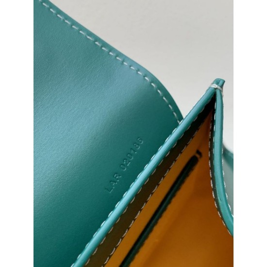 Replica Borsa a mano strutturata Goyard Saigon PM Verde Imitazioni Replica Borsa a mano strutturata Goyard Saigon PM Verde