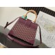 Replica Borsa a mano strutturata Goyard Saigon PM bordeaux Imitazioni Replica Borsa a mano strutturata Goyard Saigon PM bordeaux