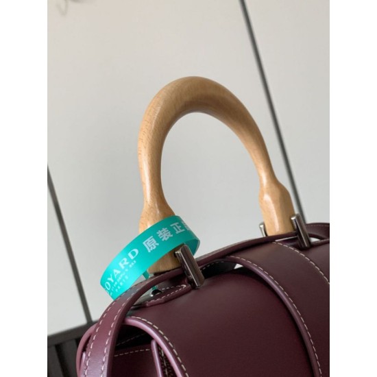 Replica Borsa a mano strutturata Goyard Saigon PM bordeaux Imitazioni Replica Borsa a mano strutturata Goyard Saigon PM bordeaux