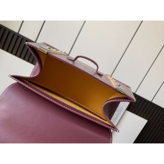 Replica Borsa a mano strutturata Goyard Saigon PM bordeaux Imitazioni Replica Borsa a mano strutturata Goyard Saigon PM bordeaux