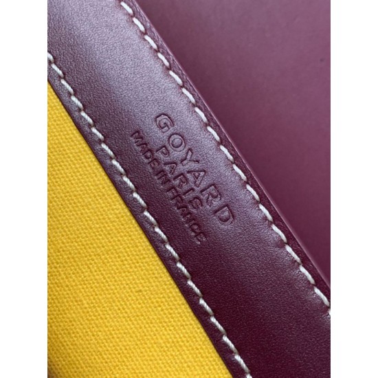 Replica Borsa a mano strutturata Goyard Saigon PM bordeaux Imitazioni Replica Borsa a mano strutturata Goyard Saigon PM bordeaux