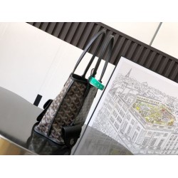 Borse tote Goyard Anjou Saint Louis Mini tela goyardine/pelle di vitello nera Borse tote Goyard Anjou Saint Louis Mini tela goyardine/pelle di vitello nera