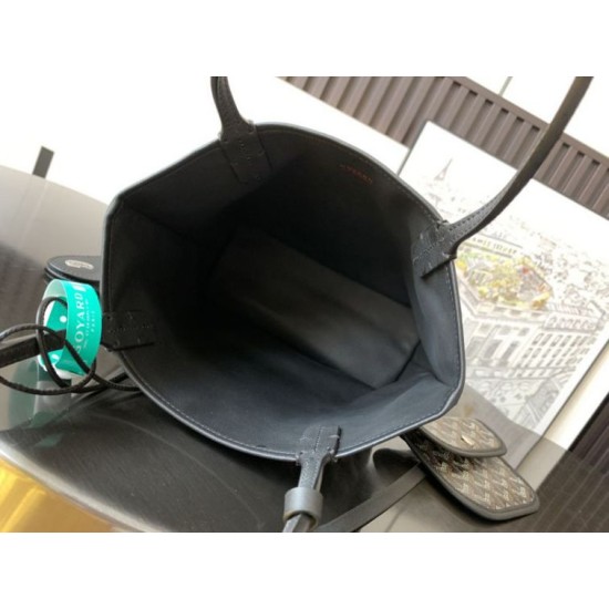 Replica Borse tote Goyard Anjou Saint Louis Mini tela goyardine/pelle di vitello nera Imitazioni Replica Borse tote Goyard Anjou Saint Louis Mini tela goyardine/pelle di vitello nera