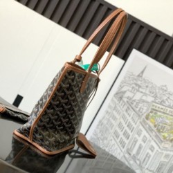 Replica Borsa tote Goyard Anjou Saint Louis Mini tela goyardine/pelle di vitello marrone Imitazioni Replica Borsa tote Goyard Anjou Saint Louis Mini tela goyardine/pelle di vitello marrone