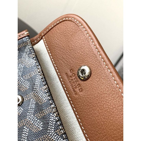 Replica Borsa tote Goyard Anjou Saint Louis Mini tela goyardine/pelle di vitello marrone Imitazioni Replica Borsa tote Goyard Anjou Saint Louis Mini tela goyardine/pelle di vitello marrone