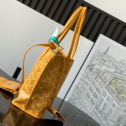 Replica Borse tote Goyard Anjou Saint Louis Mini tela goyardine/pelle di vitello Giallo Imitazioni Replica Borse tote Goyard Anjou Saint Louis Mini tela goyardine/pelle di vitello Giallo