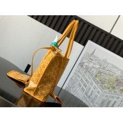 Borse tote Goyard Anjou Saint Louis Mini tela goyardine/pelle di vitello Giallo Borse tote Goyard Anjou Saint Louis Mini tela goyardine/pelle di vitello Giallo