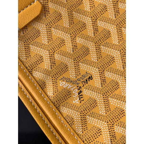Replica Borse  tote Goyard Anjou Saint Louis Mini tela goyardine/pelle di vitello Giallo