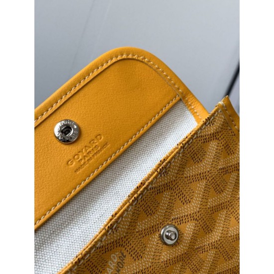 Replica Borse  tote Goyard Anjou Saint Louis Mini tela goyardine/pelle di vitello Giallo