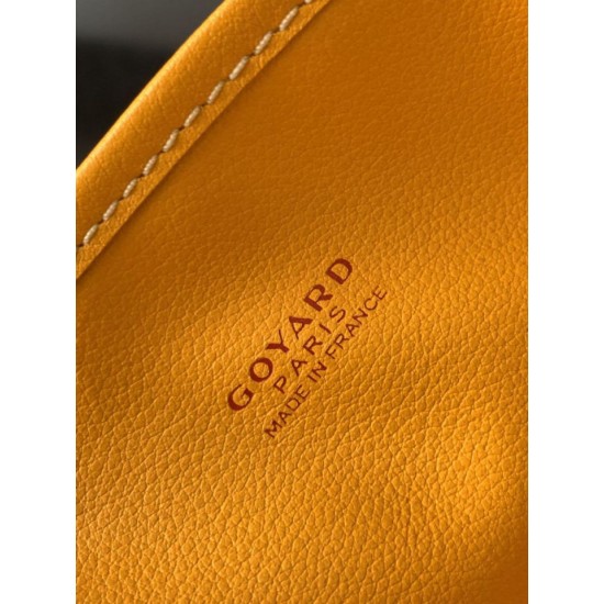 Replica Borse  tote Goyard Anjou Saint Louis Mini tela goyardine/pelle di vitello Giallo