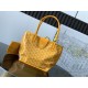Replica Borse  tote Goyard Anjou Saint Louis Mini tela goyardine/pelle di vitello Giallo