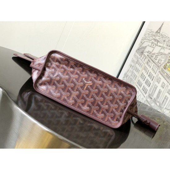 Replica Borsa tote Goyard Anjou Saint Louis Mini tela goyardine/pelle di vitello Borgogna Imitazioni Replica Borsa tote Goyard Anjou Saint Louis Mini tela goyardine/pelle di vitello Borgogna