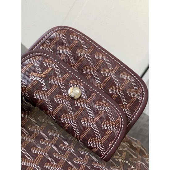 Replica Borsa tote Goyard Anjou Saint Louis Mini tela goyardine/pelle di vitello Borgogna Imitazioni Replica Borsa tote Goyard Anjou Saint Louis Mini tela goyardine/pelle di vitello Borgogna