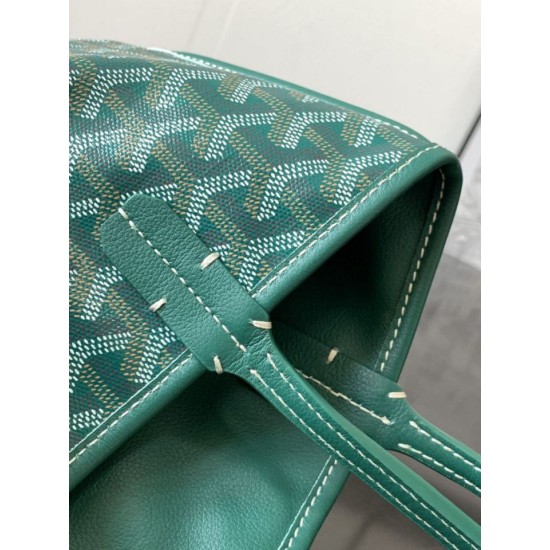 Replica Borsa 1:1 tote Goyard Anjou Saint Louis Mini tela goyardine/pelle di vitello Verde Imitazioni Replica Borsa 1:1 tote Goyard Anjou Saint Louis Mini tela goyardine/pelle di vitello Verde